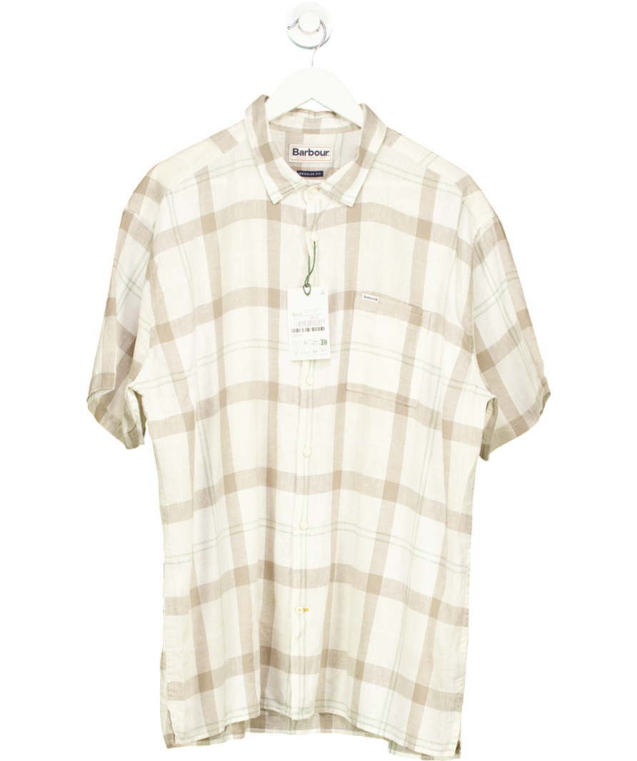 Barbour Beige Croft Check Shirt UK XL