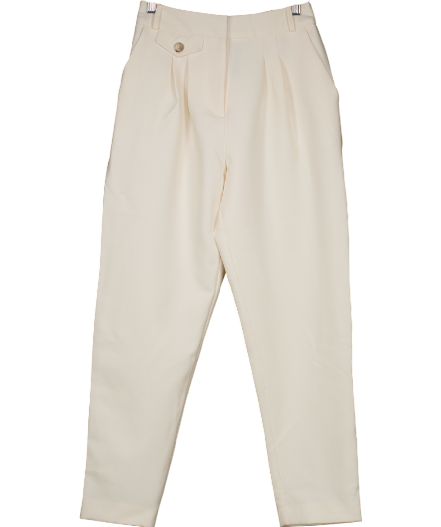 River Island Cream Pocket Detail Trouser UK 8