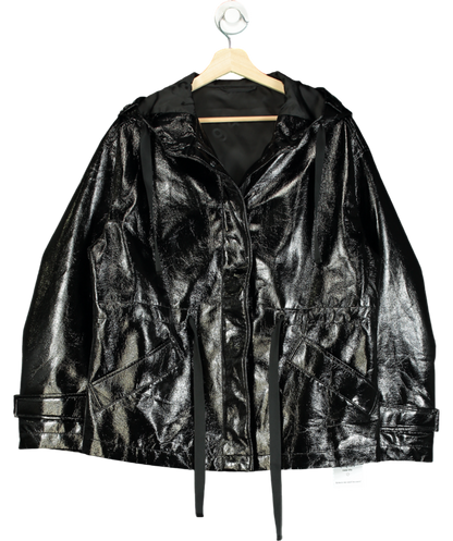 All Saints Black Kelsey Shine Jacket UK S