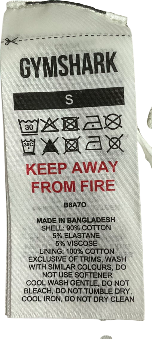 gymshark Grey Ribbed Bralette UK S