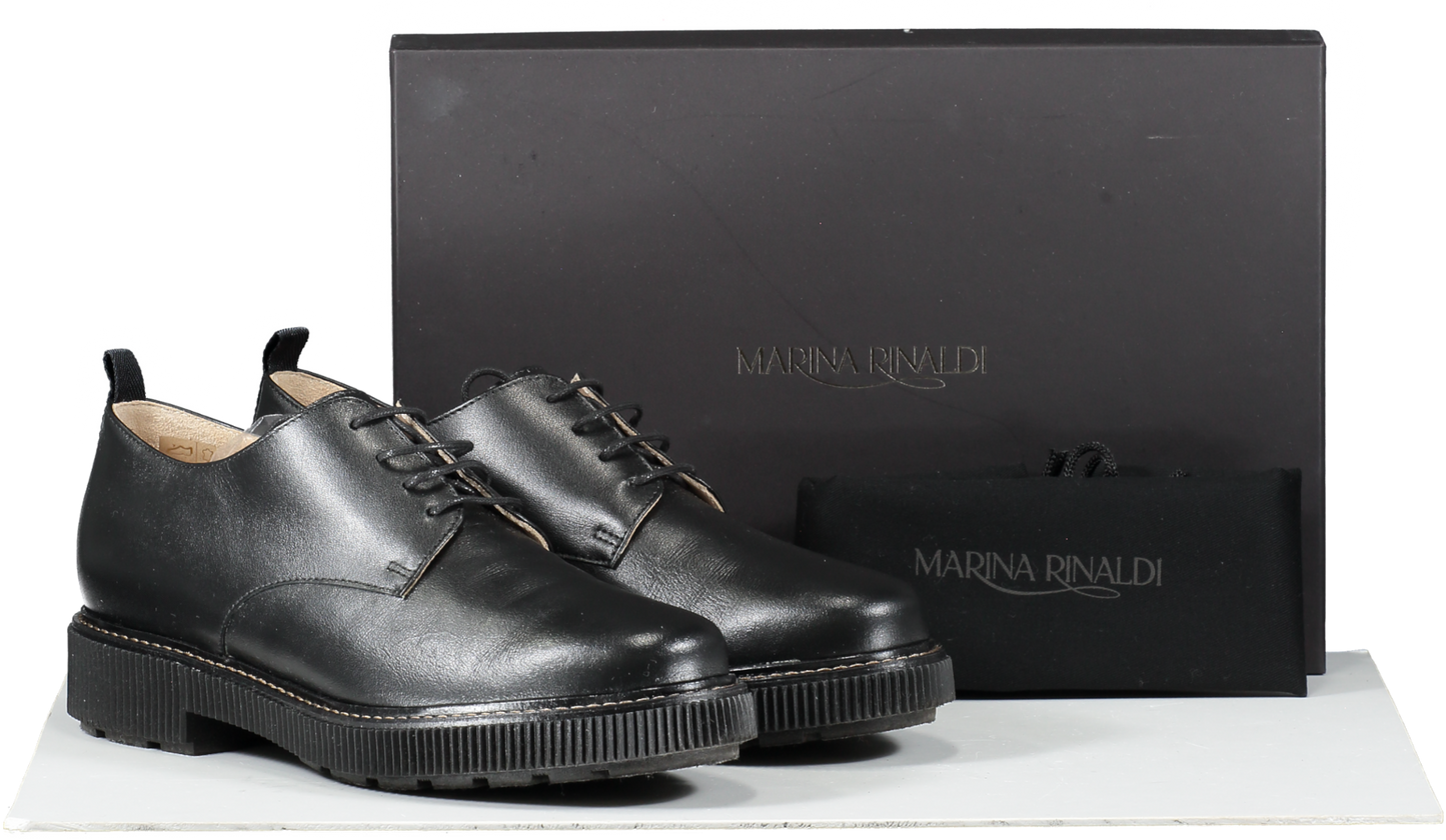 Marina Rinaldi Black Lace Up Shoes UK 6 EU 39 👠