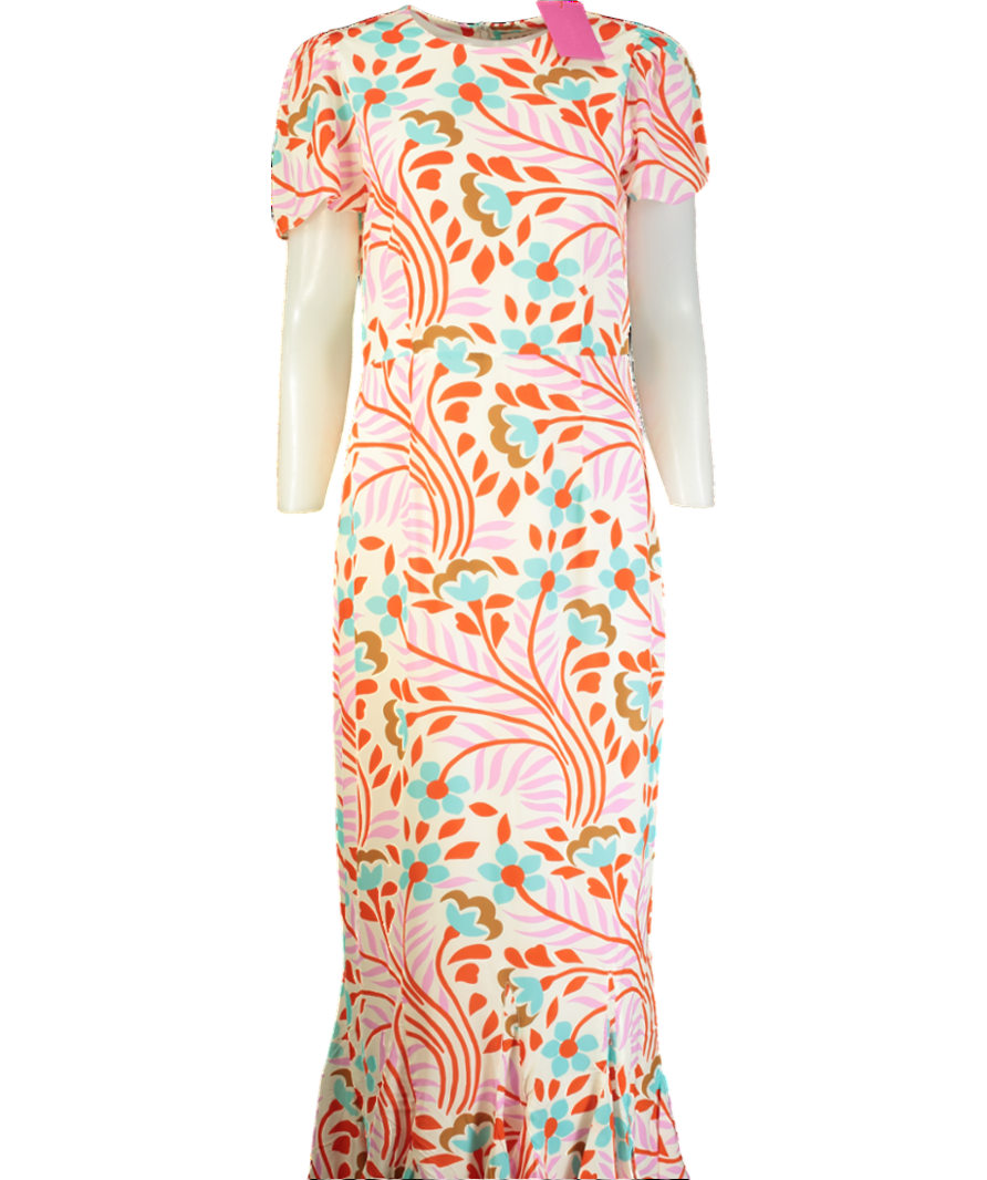 Rhode Resort Multicoloured Lulani Midi Dress UK 10