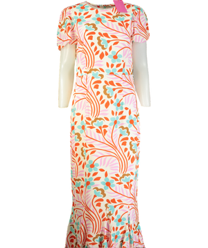 Rhode Resort Multicoloured Lulani Midi Dress UK 8