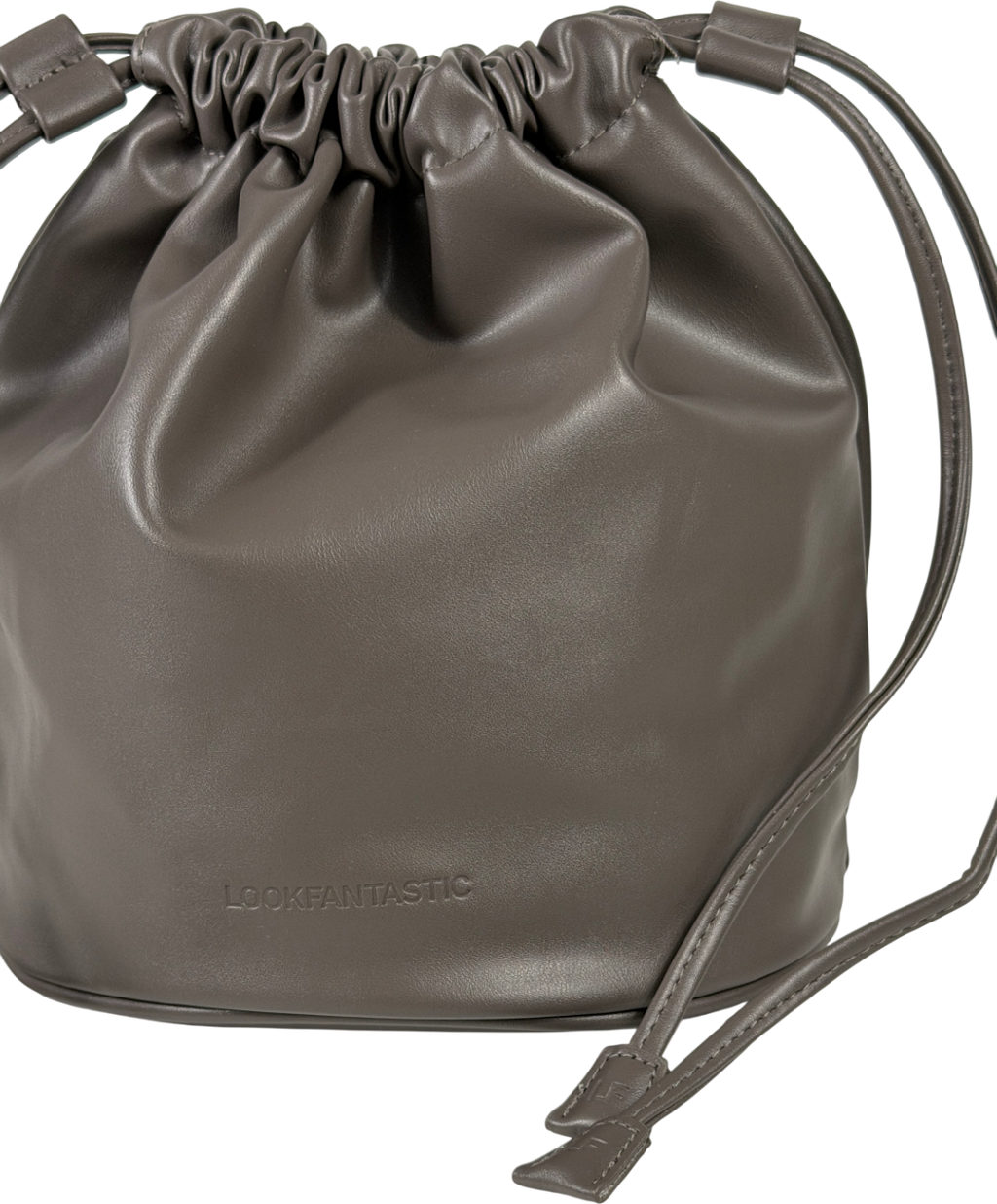 LOOK FANTASTIC Roxie Faux Leather Cosmetic Case Taupe