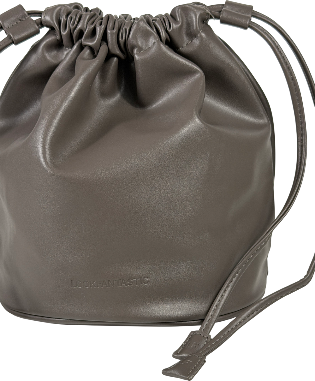 LOOK FANTASTIC Roxie Faux Leather Cosmetic Case Taupe