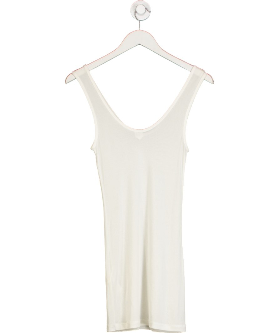 ARKET Cream Rib Silk Top UK S