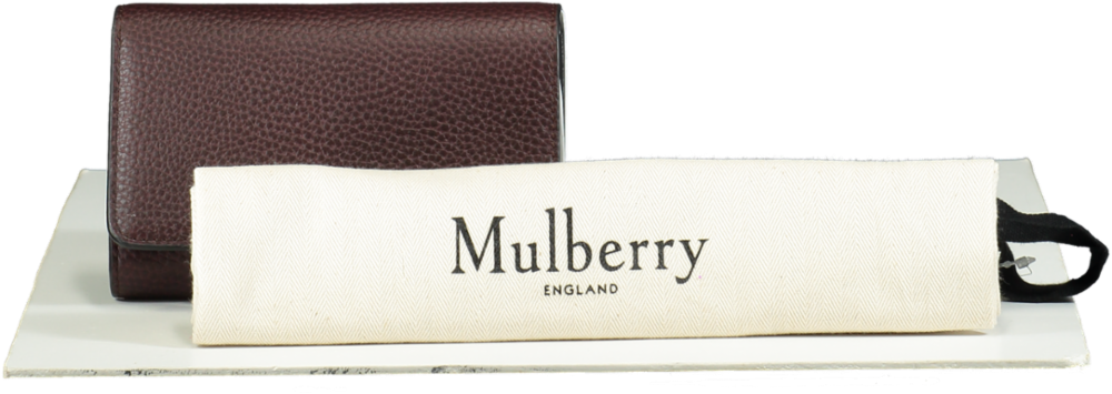 Mulberry Red Medium Darley Oxblood Grained Leather Purse Wallet One Size
