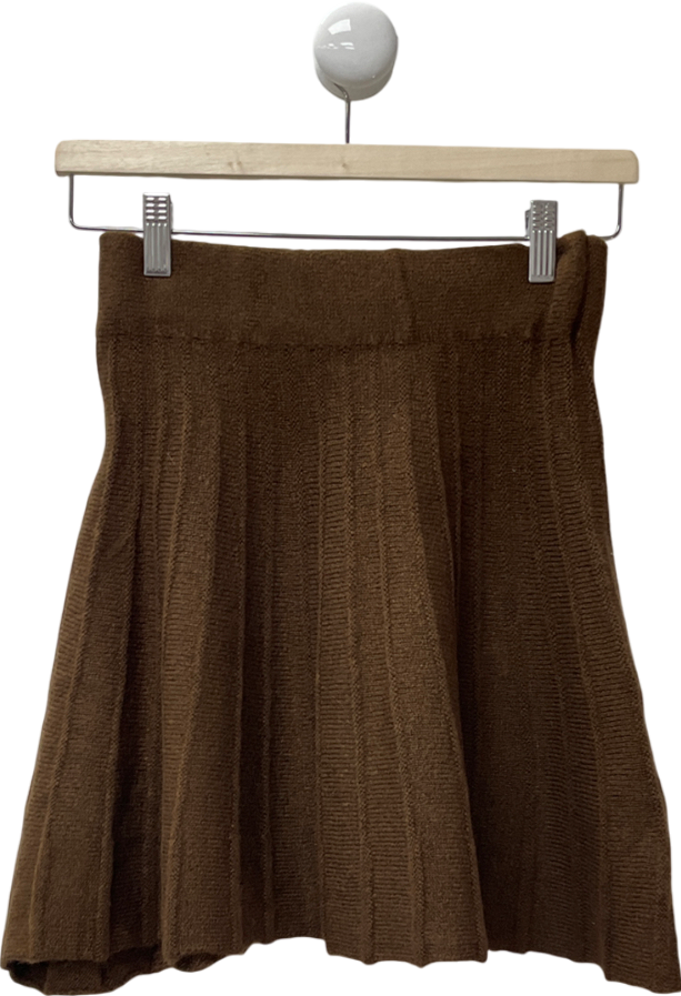 Brown Knitted Skirt UK XS/S