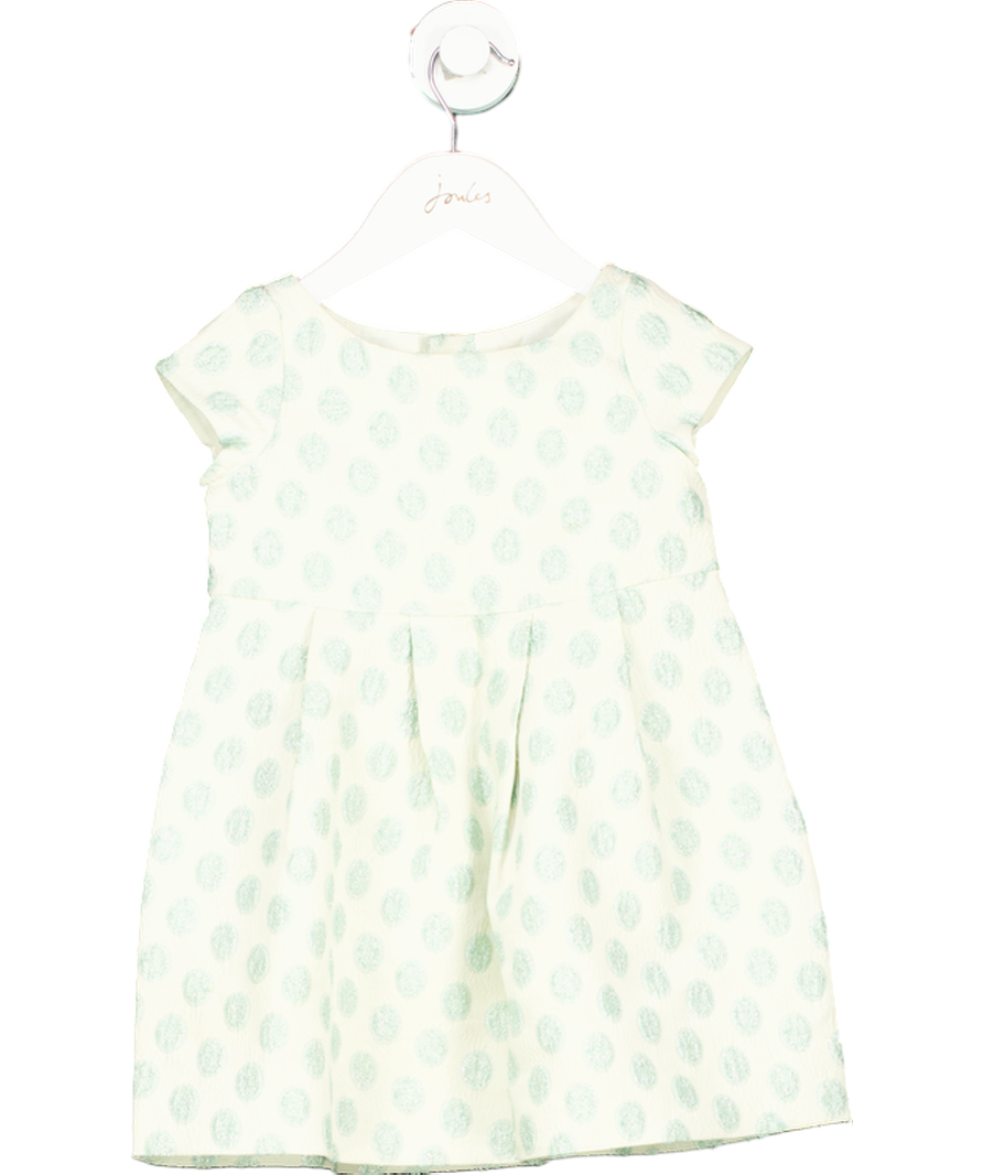 Bonpoint Green Cotton Polka Dot Dress 4 Years