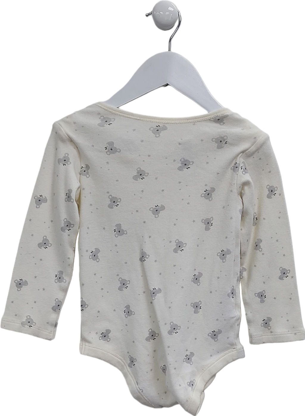 TU White Koala Print Long Sleeve Vest 18-24 Months