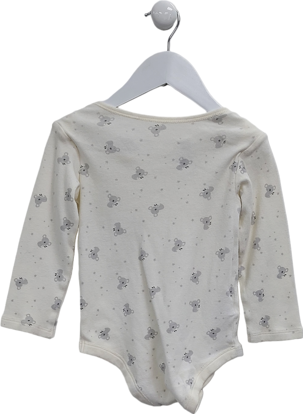 TU White Koala Print Long Sleeve Vest 18-24 Months