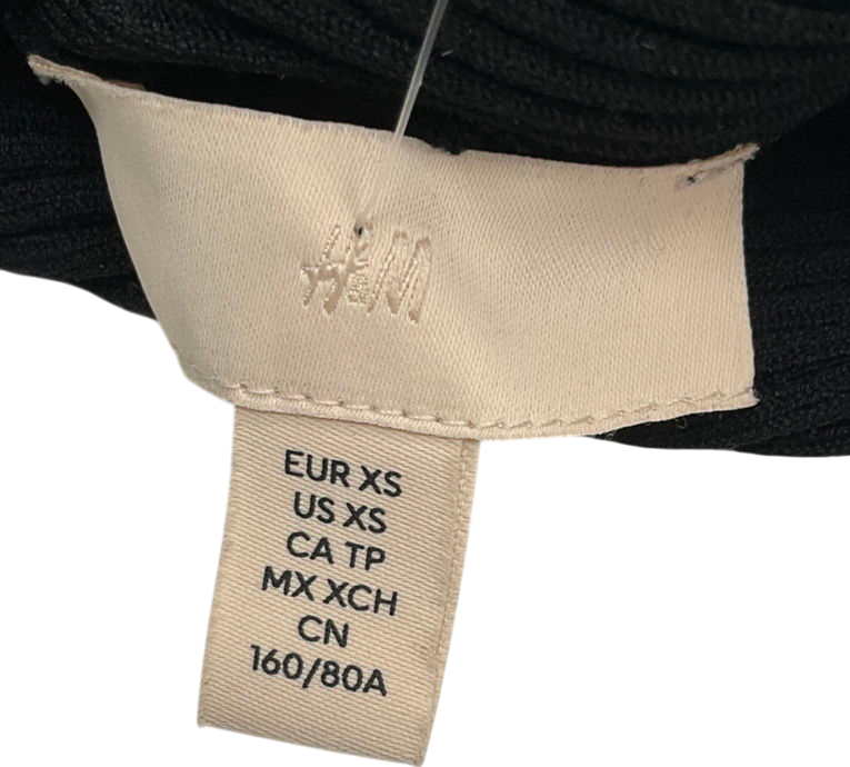 H&M Black One-shoulder Dress UK XS