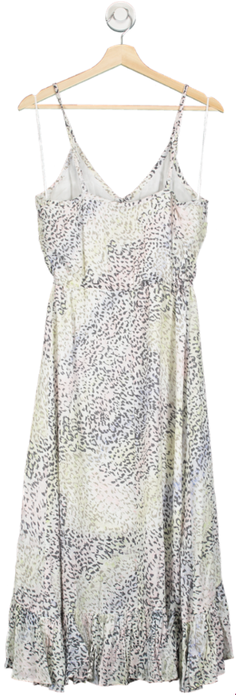Rails White Frida Linen Mix Dress - Rainbow Cheetah UK S