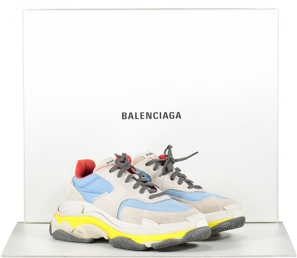 Balenciaga shoes 2025 triple s blue