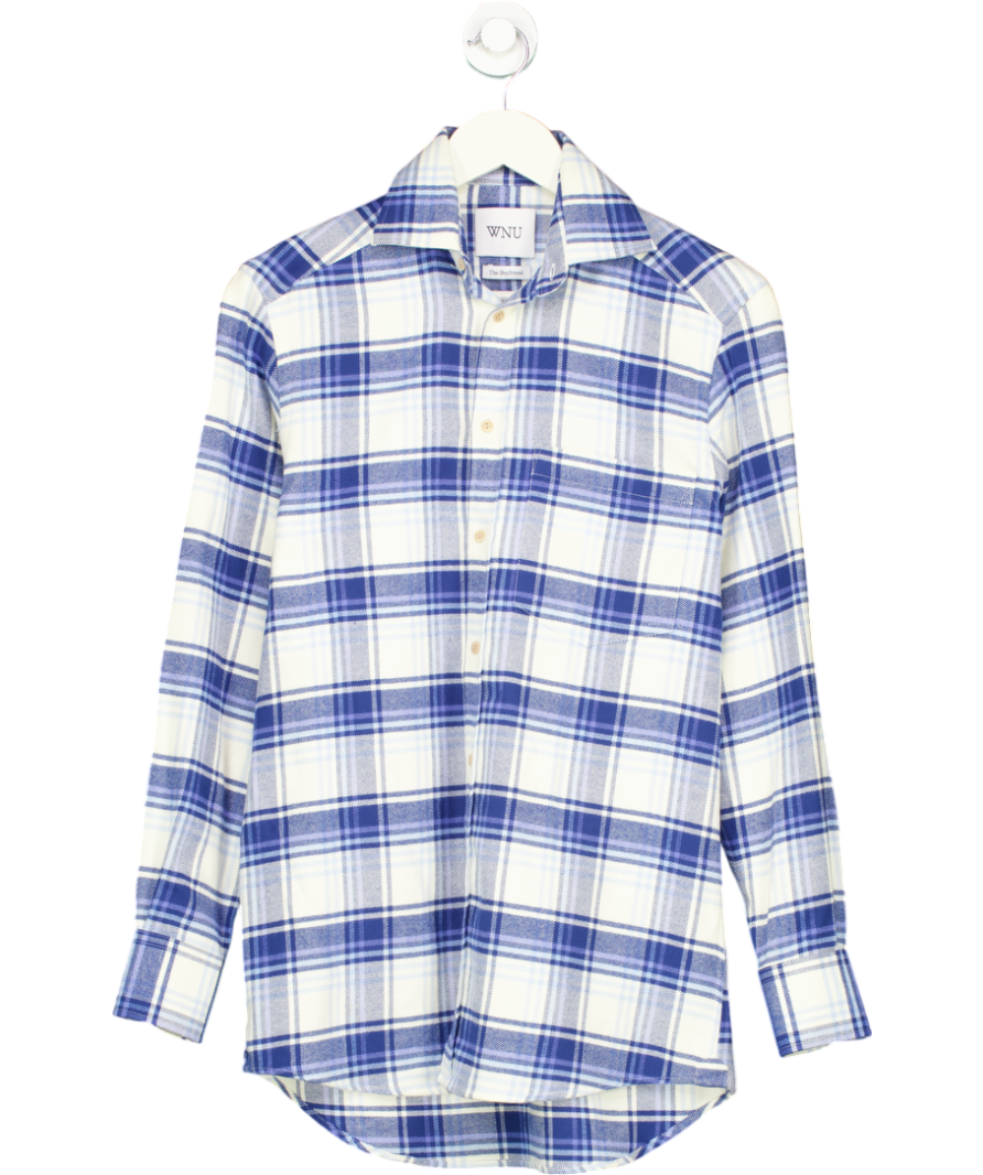 WNU Blue The Boyfriend 100% Organic Cotton Shirt UK 10