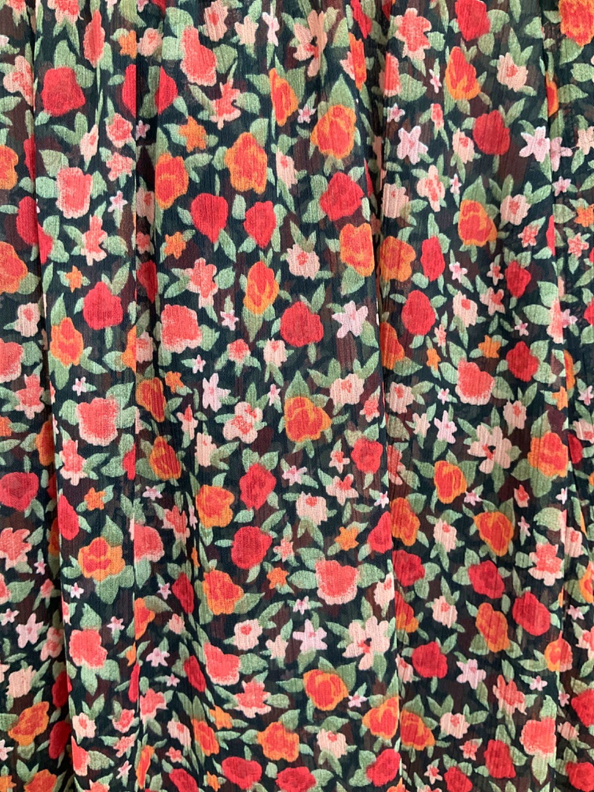 Zara Red Floral Blouse UK M