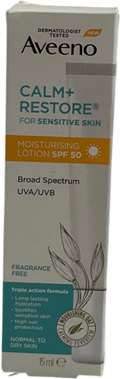 Aveeno Calm+restore Moisturising Lotion Spf 50 15 ml