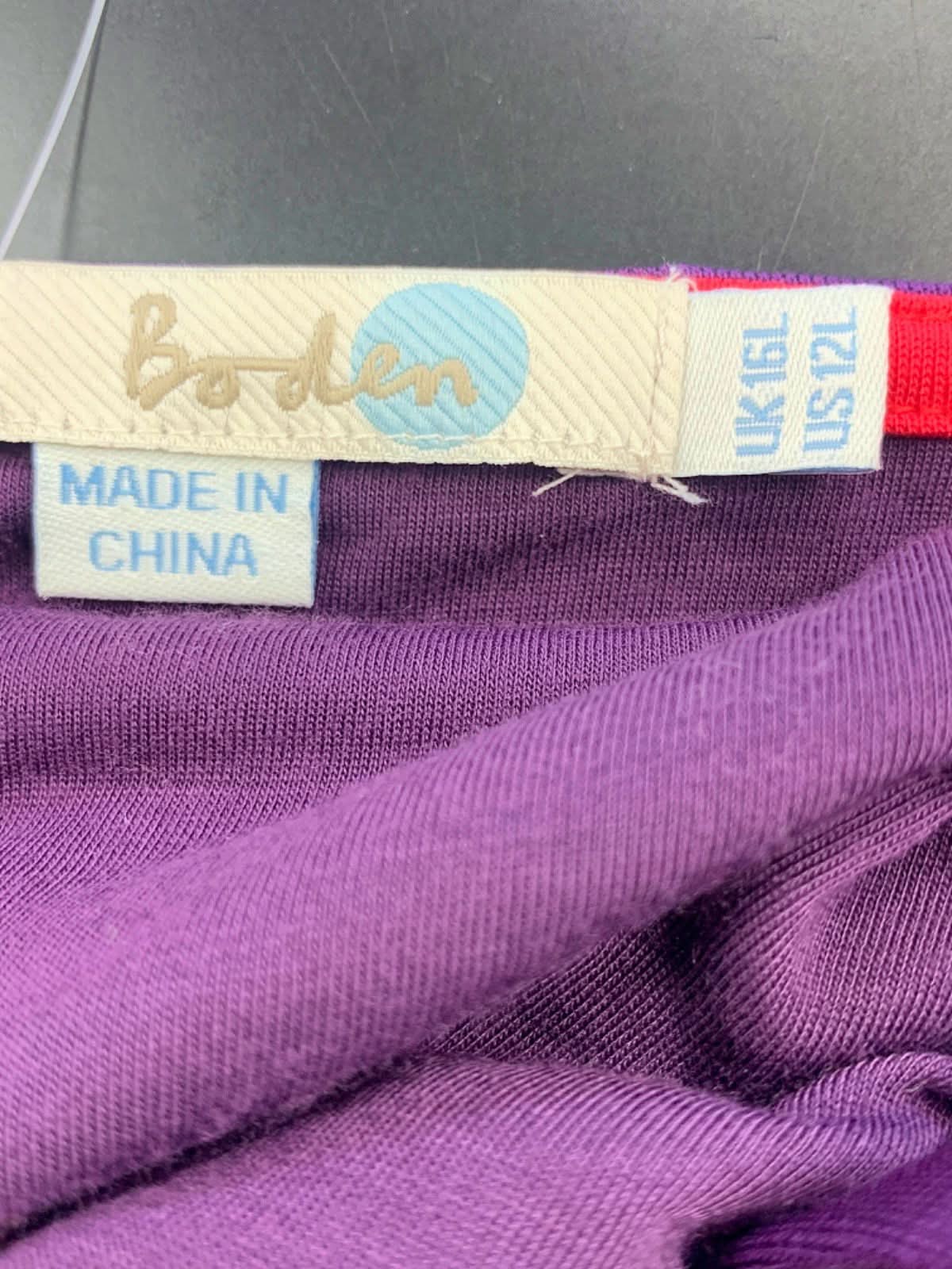 Boden Purple Sleeveless Dress UK 14L