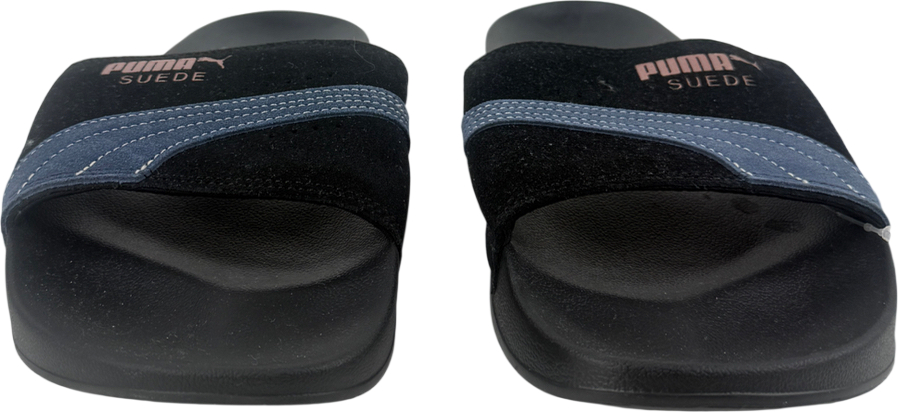 Puma Black Suede Sliders UK 8 EU 42 👞