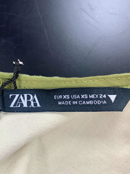 Zara Khaki Green Utility Mini Dress XS