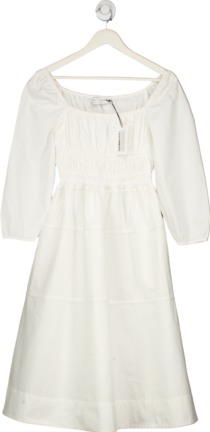 Proenza Schouler White Label Squared Neck Midi Dress UK XXS