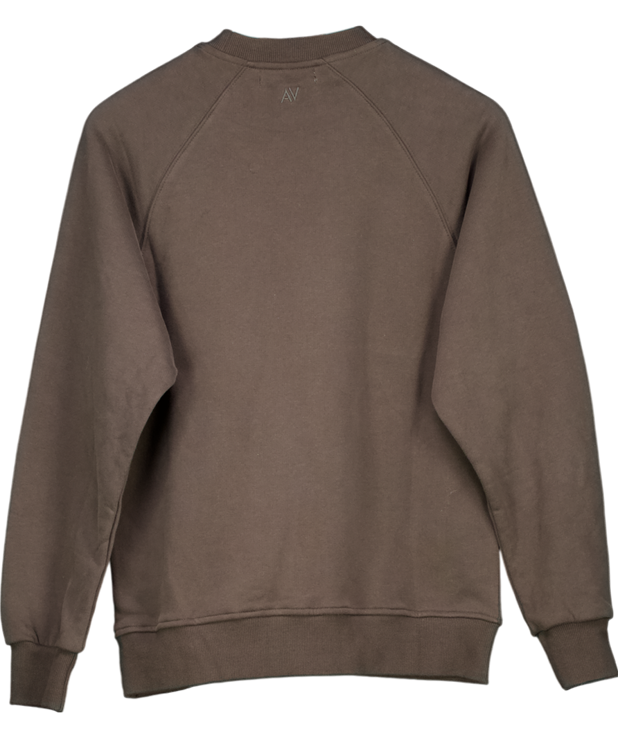 Another Version Brown Oversized Sweatshirt UK S