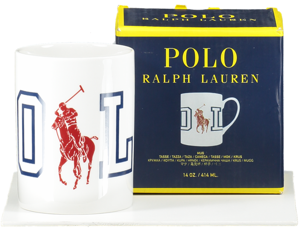 Polo Ralph Lauren White Icon Polo Logo Porcelain Mug