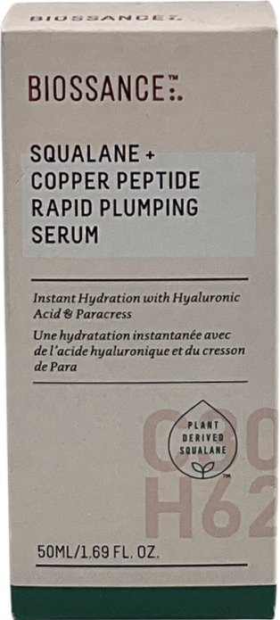 BIOSSANCE Squalane And Copper Peptide Rapid Plumping Serum 50ml