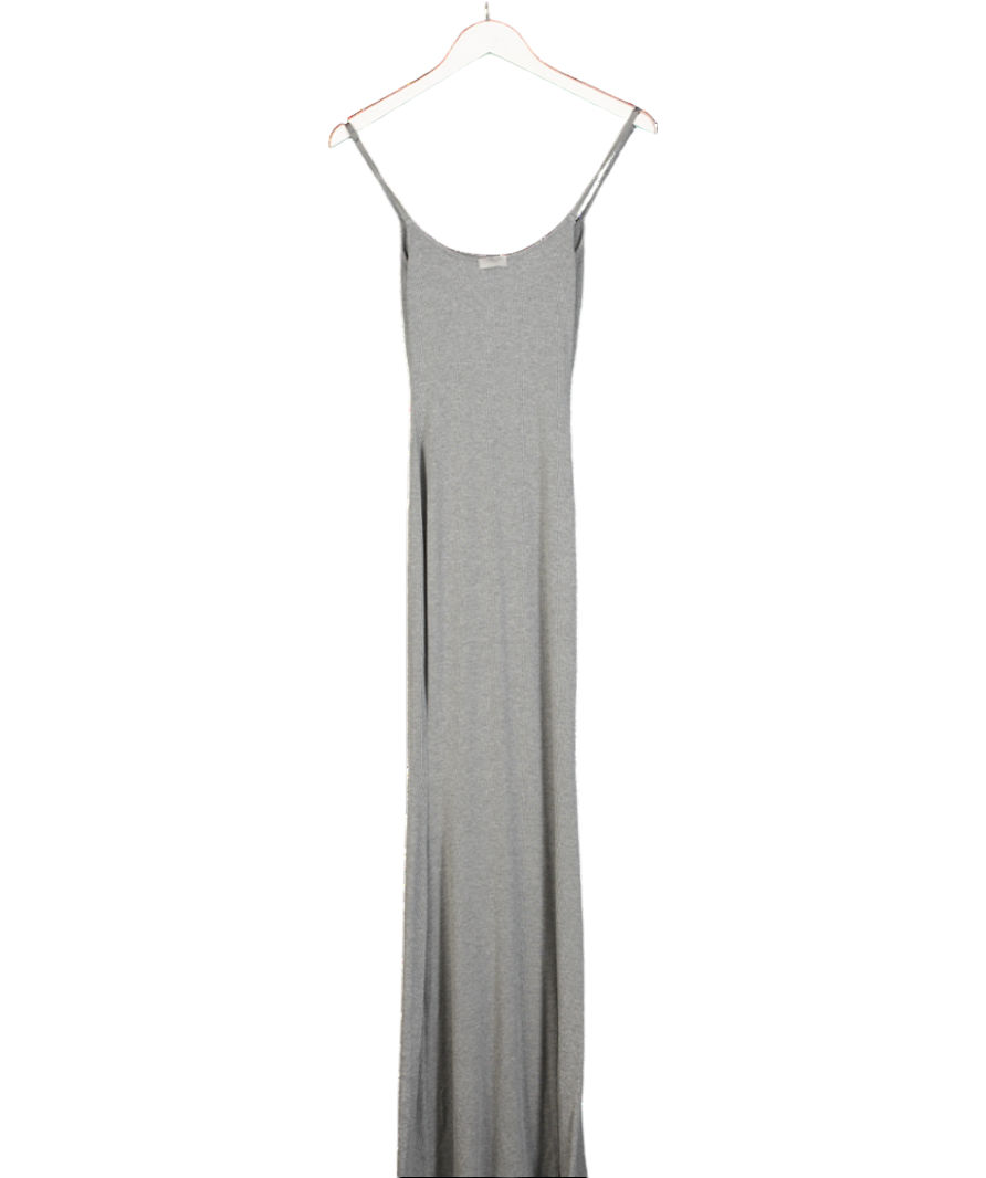 SKIMS Grey Soft Lounge Long Slip Dress UK XS