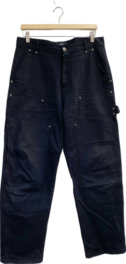 Represent Black Heavy Cargo Pants UK M