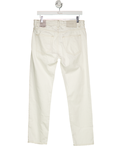 MANGO White Ben Tapered Cropped Jeans W30