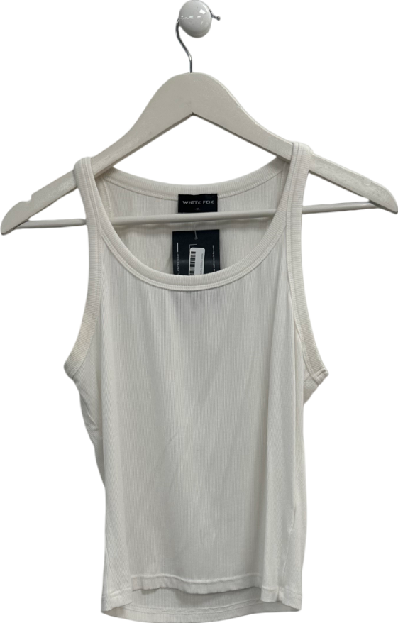 White Fox Mad About Love Tank Top White UK XL