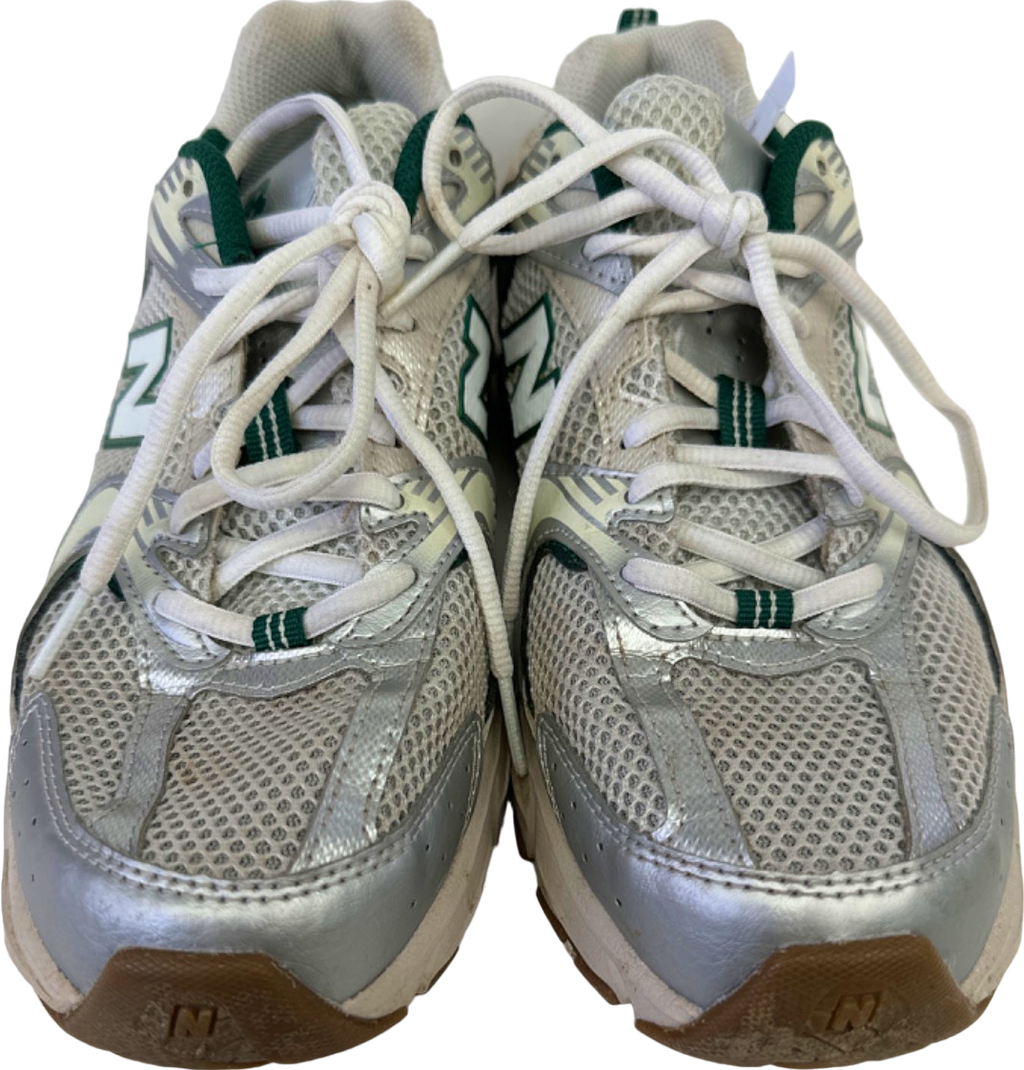 New Balance Silver/Green Running Trainers UK 7