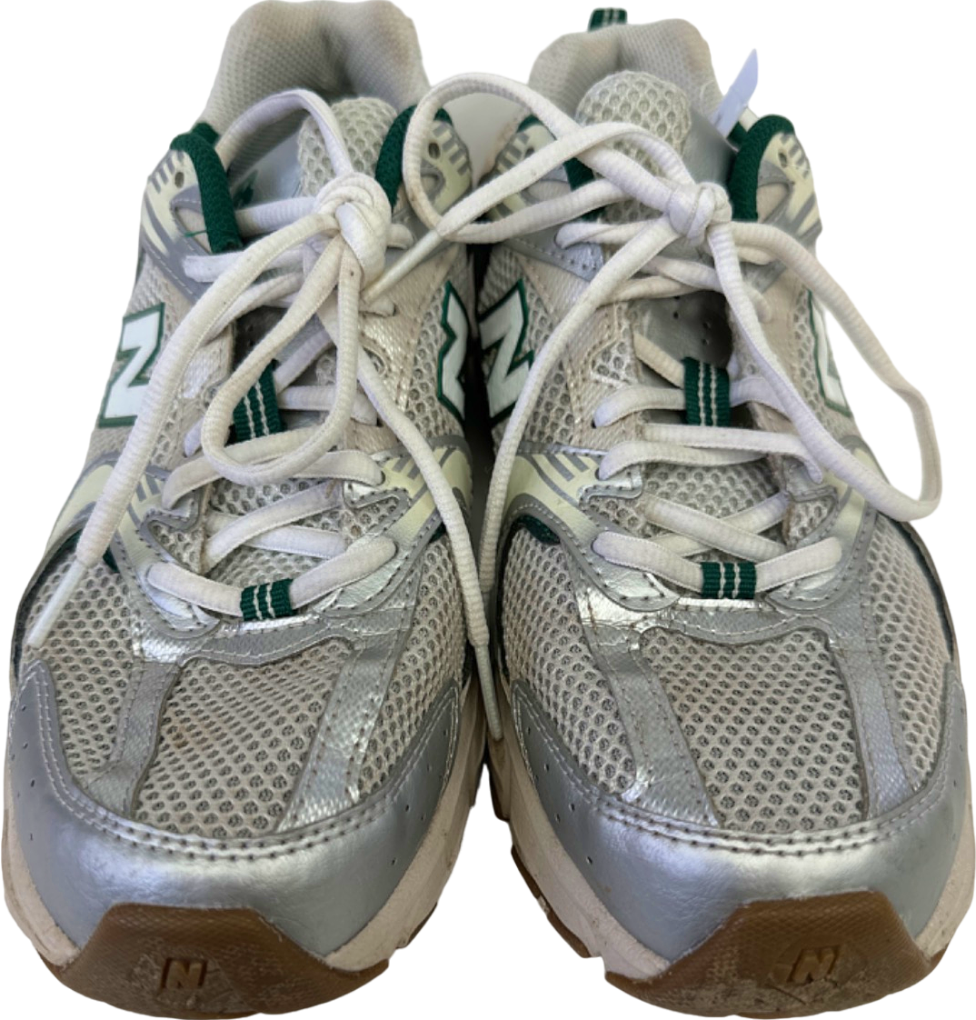 New Balance Silver/Green Running Trainers UK 7