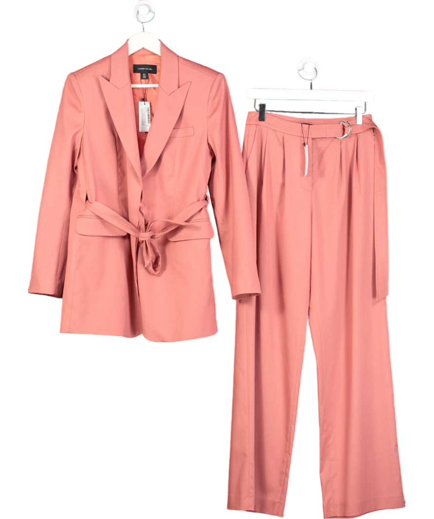 River Island Oversized Mongolian Jacket - Cream UK S