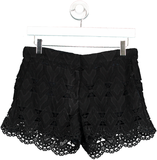 Maje Black Lace Shorts UK 10