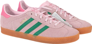 ADIDAS Gazelle Pink / Green Trainers Jp7128 U UK 6 EU 39