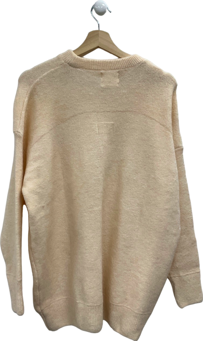 River Island Cream Relaxed Jumper UK XS