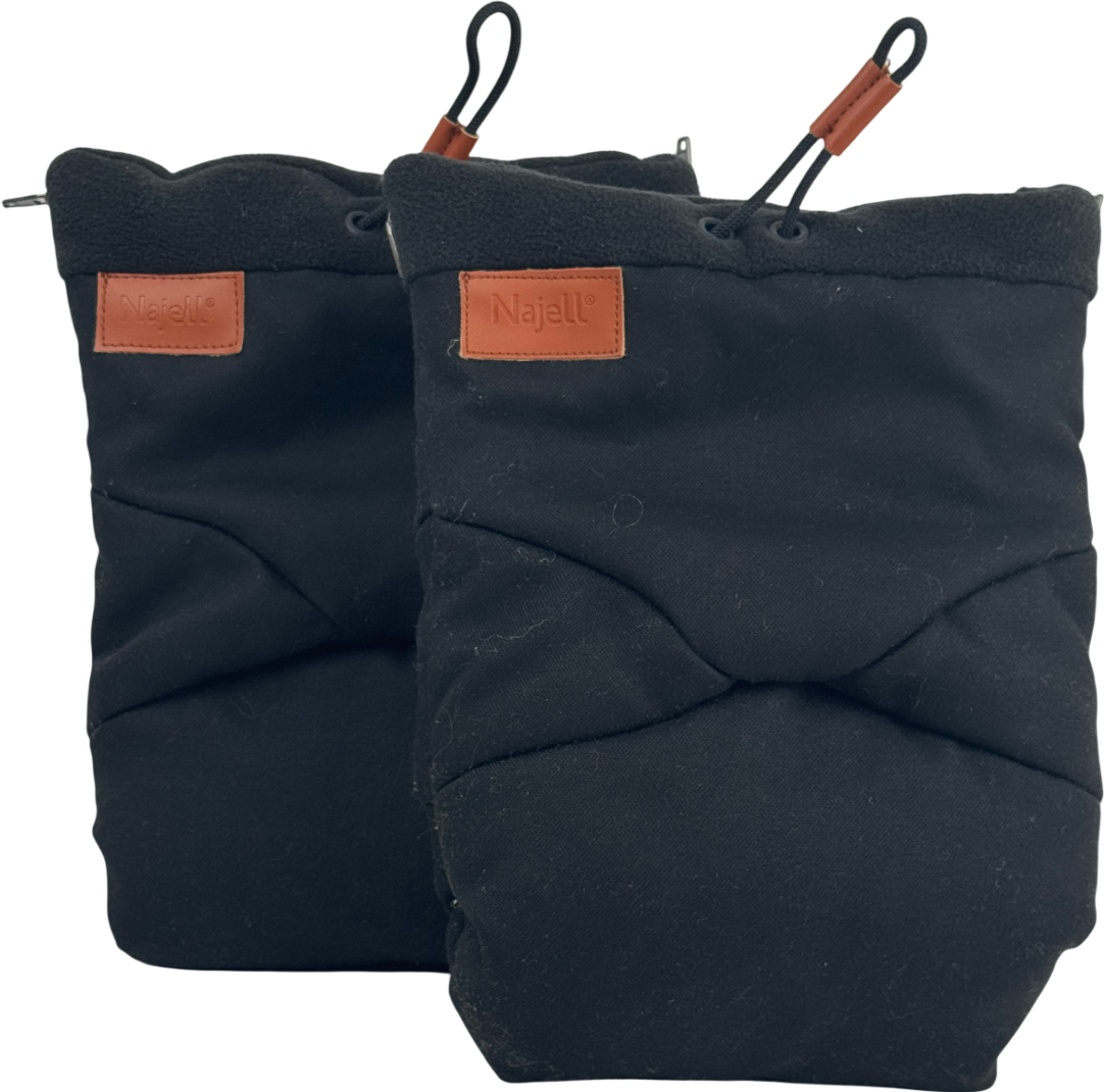 NAJELL Black Pushchair / Stroller Gloves One Size