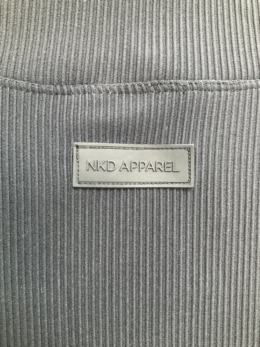 NKD Apparel Black Long Sleeve Ribbed Jumpsuit UK S