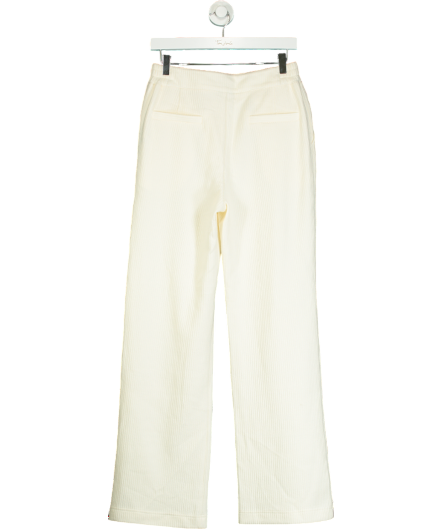 Varley Cream Aberdeen Straight-leg Corduroy Trousers UK S