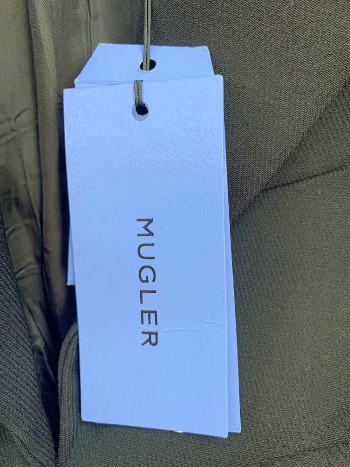 Mugler Black Wool Blazer UK 10