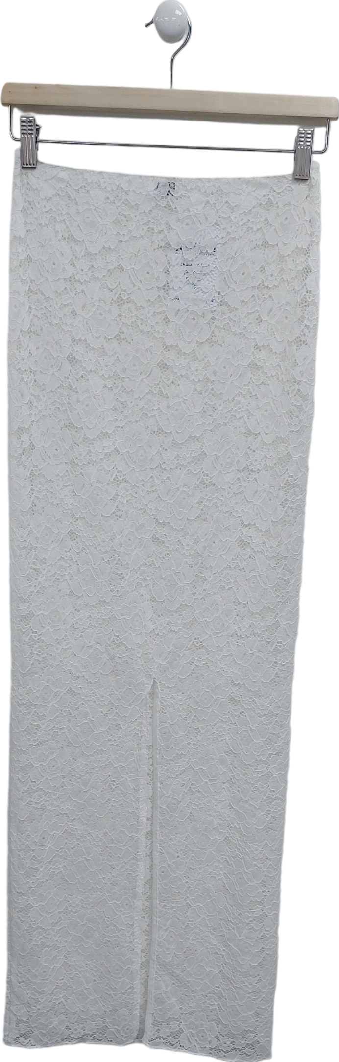 SLA the label White Lace Maxi Skirt UK XXS