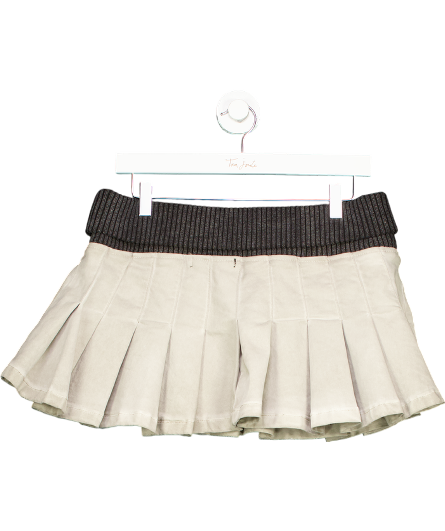 Jaded London Grey Lilac Dirty Wash Ribbed Pleat Cargo Skirt UK 10