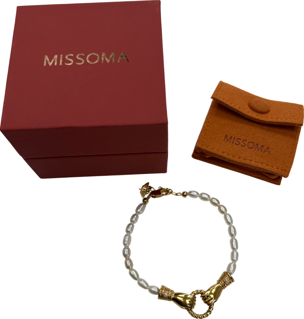 Missoma Harris Reed In Good Hands Pearl Bracelet