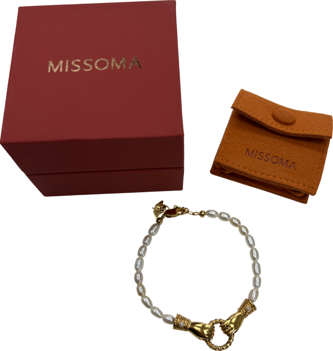 Missoma Harris Reed In Good Hands Pearl Bracelet