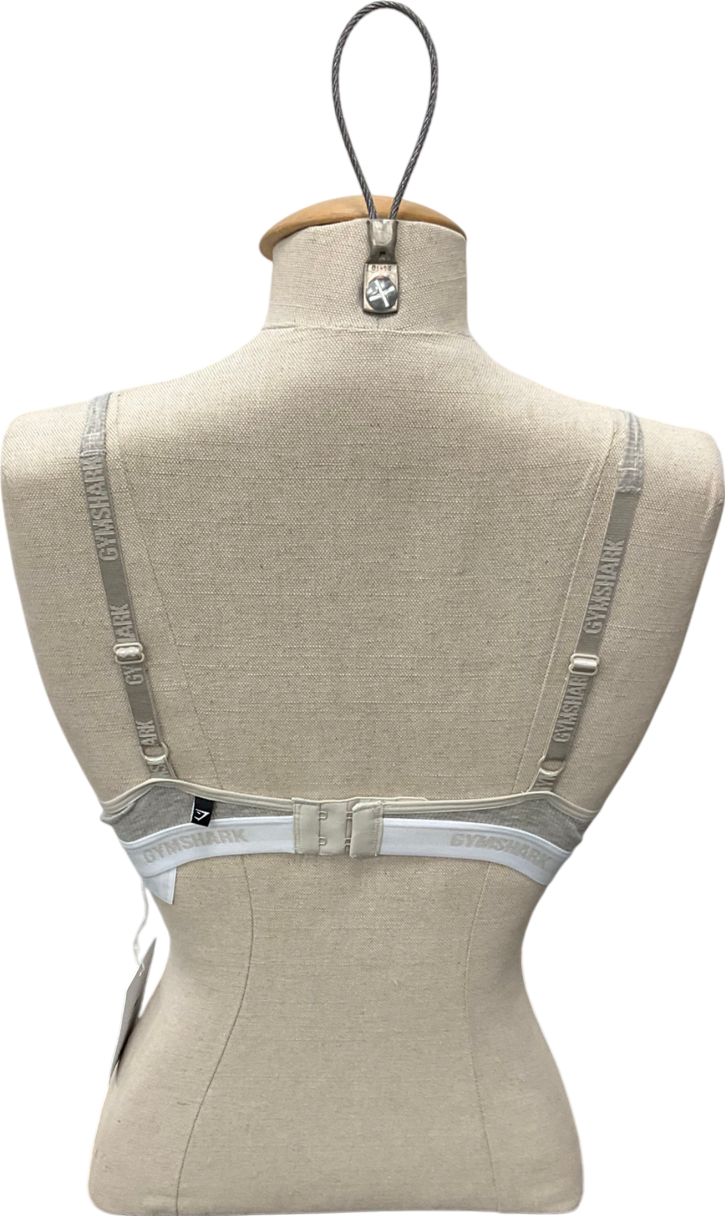gymshark Grey Ribbed Bralette UK S