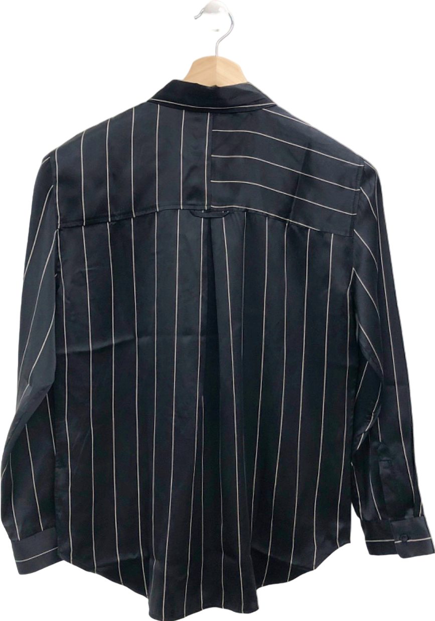 Rails Black Spencer Ink Stripe Shirt UK S