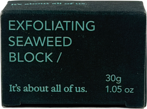 Haeckles Exfoliating Seaweed Block | Mineral Seaweed Body Exfoliator For Skin Renewal 30g