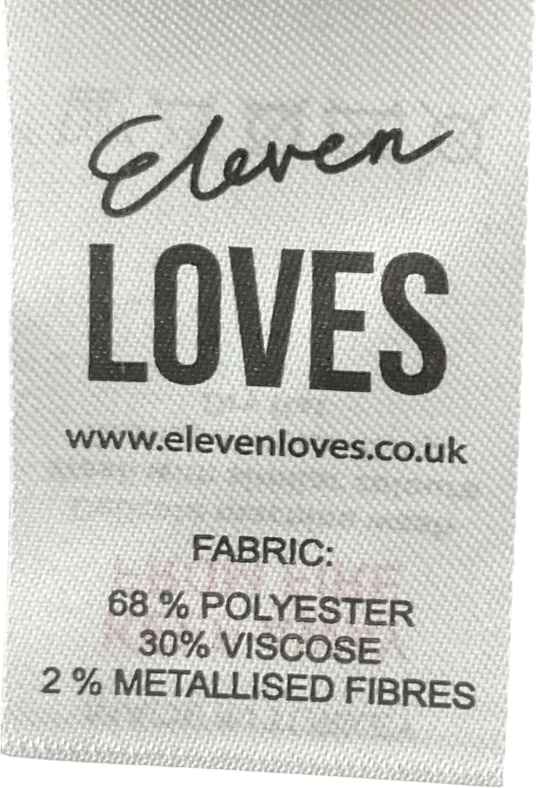 Eleven Loves Black The Perfect Boyfriend T-shirt (black Lurex) UK M